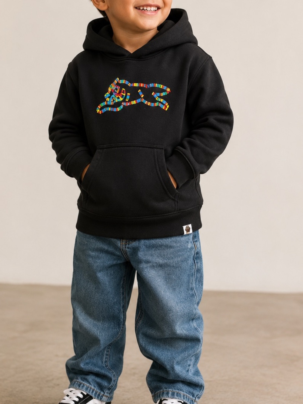 Kids Ice Cream 🍦 Chewing Gum Hoodie 4T Black 100% Cotton Streetwear Fall School